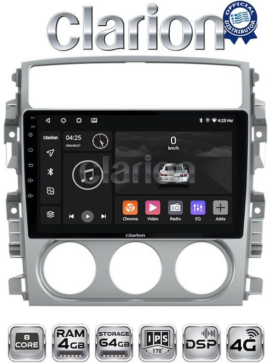 Clarion Ηχοσύστημα Αυτοκινήτου για Suzuki Liana 2001>2008 (Bluetooth/USB/WiFi/GPS/Apple-Carplay/Android-Auto) με Οθόνη Αφής 9"