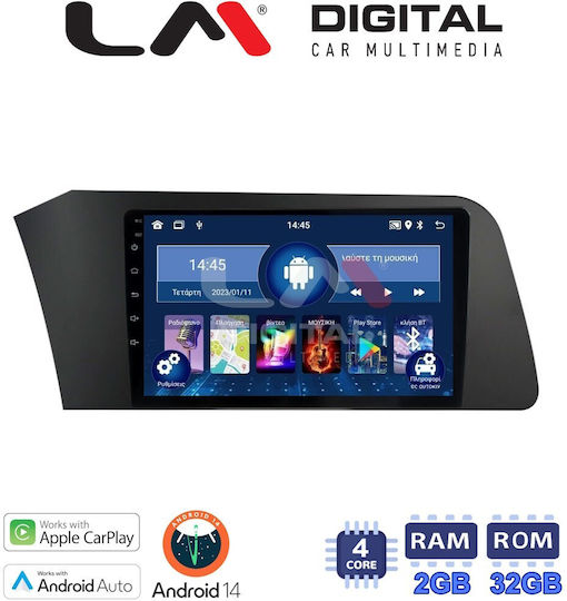 LM Digital Auto-Audiosystem für Hyundai Elantra 2021 (Bluetooth/USB/WiFi/GPS/Apple-Carplay/Android-Auto) mit Touchscreen 9"