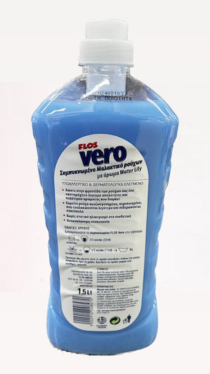 Flos Vero Concentrated Fabric Softener Water Lily Scent 1.5lt 68 Loads
