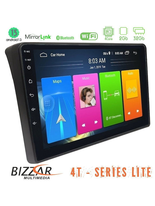 Bizzar Car Audio System for Peugeot Boxer Fiat Ducato Citroen Jumper Porsche Boxster 2007-2011 (Bluetooth/USB/WiFi/GPS/Apple-Carplay/Android-Auto) with Screen 9"