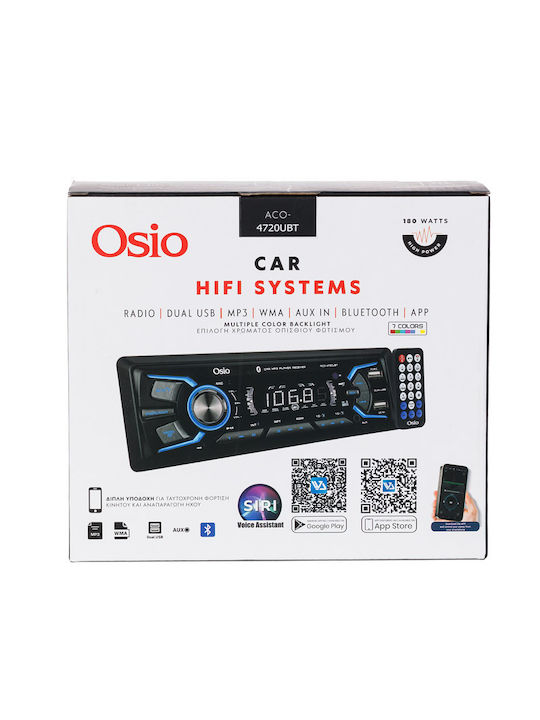Osio Ηχοσύστημα Αυτοκινήτου 1DIN (Bluetooth/USB)