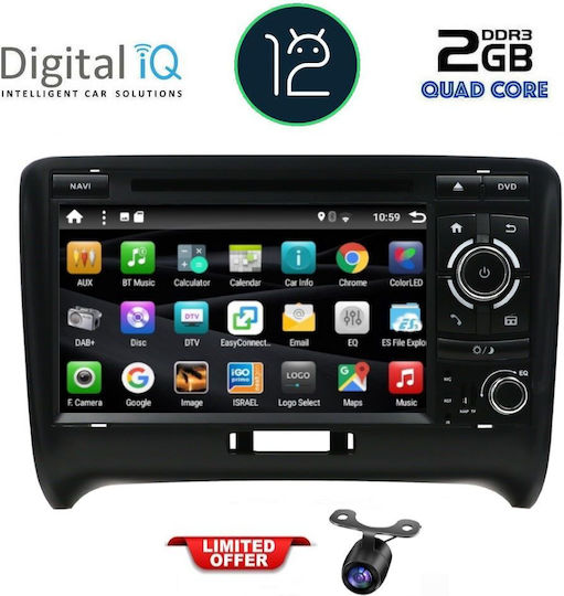 Digital IQ Auto-Audiosystem für Audi E-Commerce-Website 2007-2015 (Bluetooth/USB/WiFi/GPS/Apple-Carplay/Android-Auto) mit Touchscreen 7"