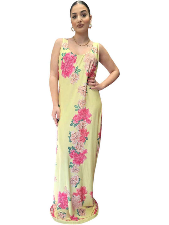 Sommer Maxi Kleid Gelb