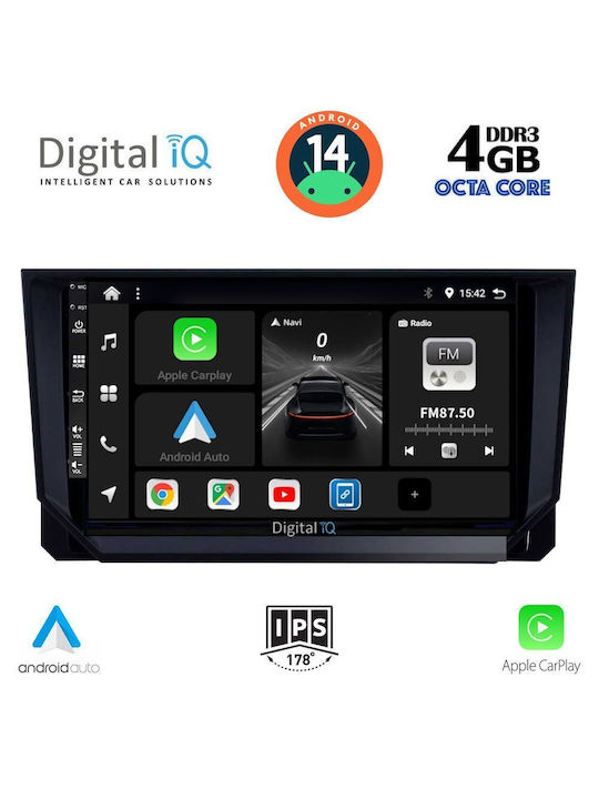 Digital IQ Sistem Audio Auto pentru Mazda CX-9 2006-2015 (Bluetooth/USB/WiFi/GPS/Apple-Carplay/Android-Auto) cu Ecran Tactil 10"