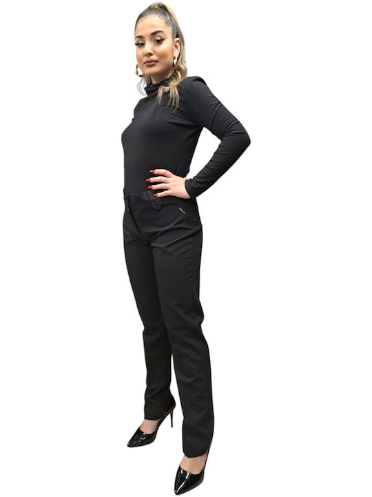 Women's Fabric Trousers Black