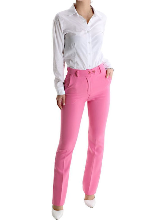 Remix Women's Fabric Trousers Pink