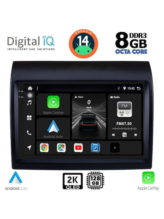 Digital IQ Car Audio System for Peugeot Boxer Fiat Ducato Citroen Jumper 2011-2021 (Bluetooth/USB/AUX/WiFi/GPS/Apple-Carplay/Android-Auto) with Touch Screen 9"