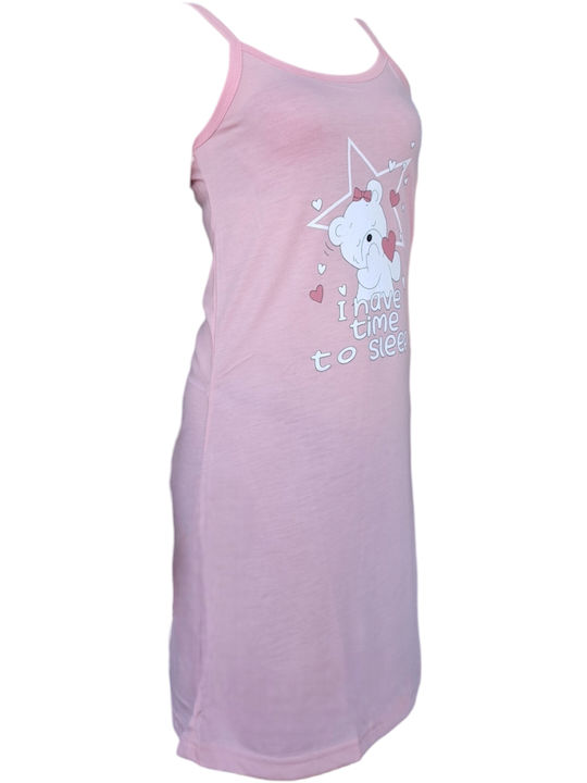 Remix Remix Damen Nachthemd Rosa Sommer