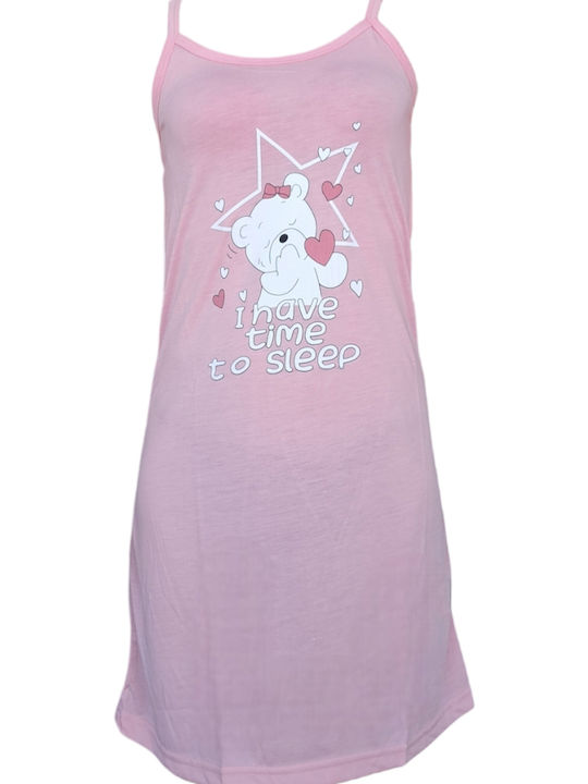 Remix Remix Damen Nachthemd Rosa Sommer