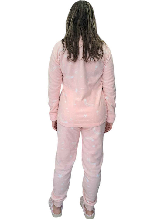 Remix Winter Damen Pyjama-Set Pink