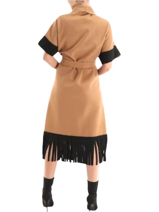 Damen Braun Trenchcoat