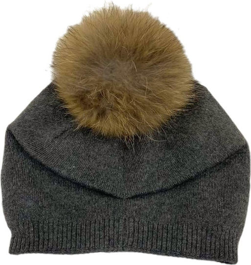 Knitted Beanie Cap Gray