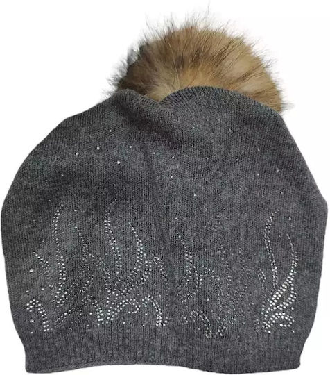 Knitted Beanie Cap Gray