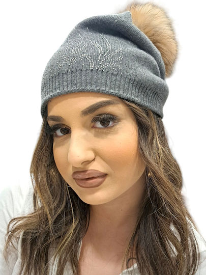 Knitted Beanie Cap Gray