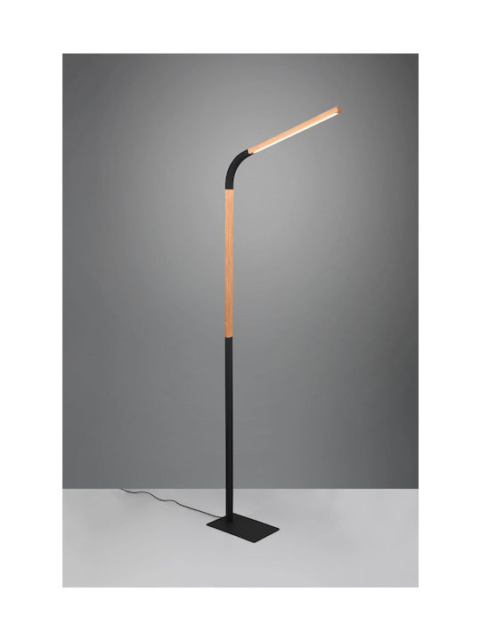 Trio Lighting LED Floor Lamp H140xW43.6cm. with Warm White Light Black