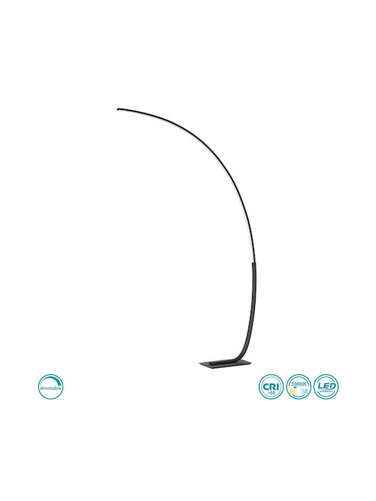 Ondaluce LED Φωτιστικό Δαπέδου Υ160εκ. Μαύρο Ondaluce LED Φωτιστικό Δαπέδου Υ160εκ. Μαύρο