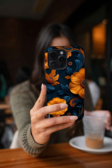 Sonique 3D Flower Series Case Xiaomi Poco F6 5G Orange 01