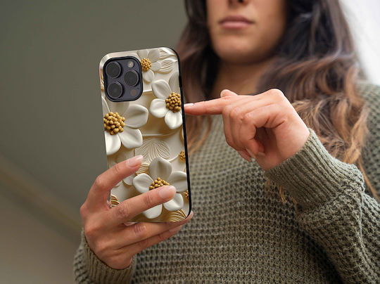Sonique 3D Flower Series Case for Xiaomi Poco F5 Pro 5G White