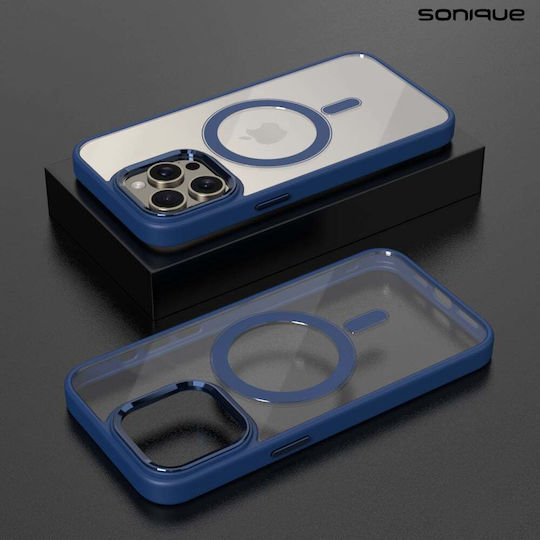 Magnetic Magmetal Sonique Case Apple iPhone 16 Plus Blue