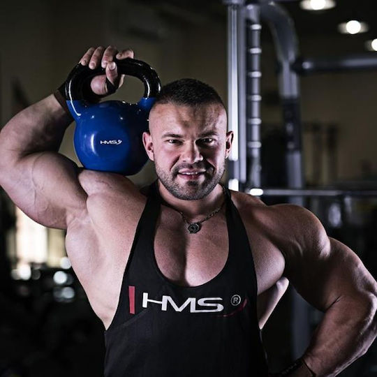 HMS KNV32 Kettlebell Vinyl 32kg Blau