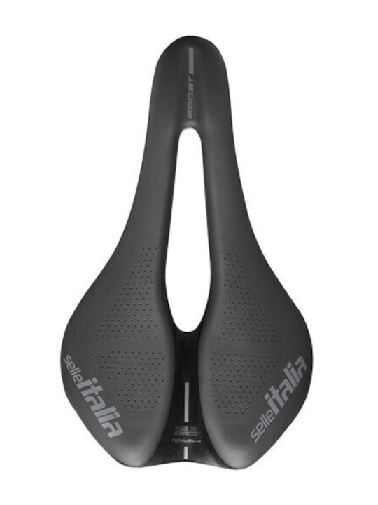Selle Italia Novus Evo Boost Superflow L Σέλα Ποδηλάτου Μαύρη με Gel 245 x 145 mm