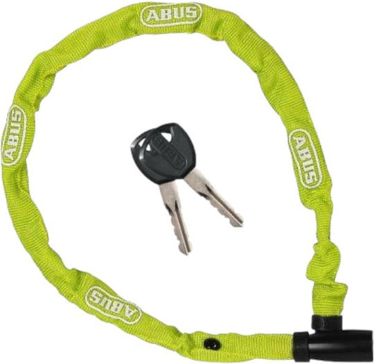 Abus mit Schlüssel Grün