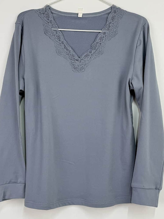Notte Stella Winter Women's Pyjama Set Sky Blue