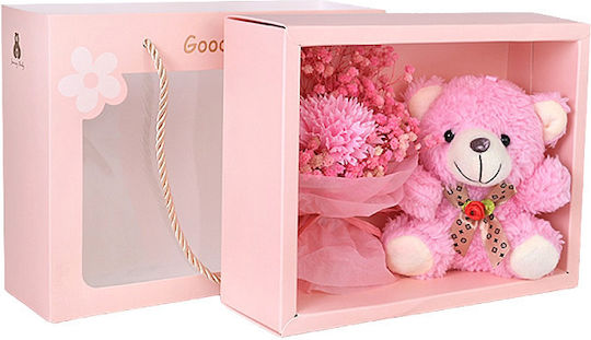 Cutie Cadou Ursuleț din Trandafiri Artificiali 3084 Roz Cutie Cadou Ursuleț din Trandafiri Artificiali 3084 Roz
