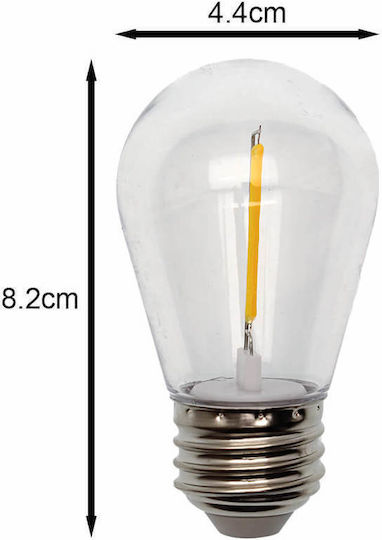 Rixme LED Bulb 1W for Socket E27 Warm White 110lm