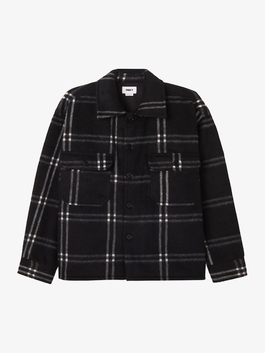 Overshirt Mânecă Lungă Negru Multi