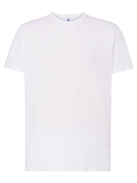JHK Tsra-150 Ανδρικό Διαφημιστικό T-shirt Κοντομάνικο Λευκό