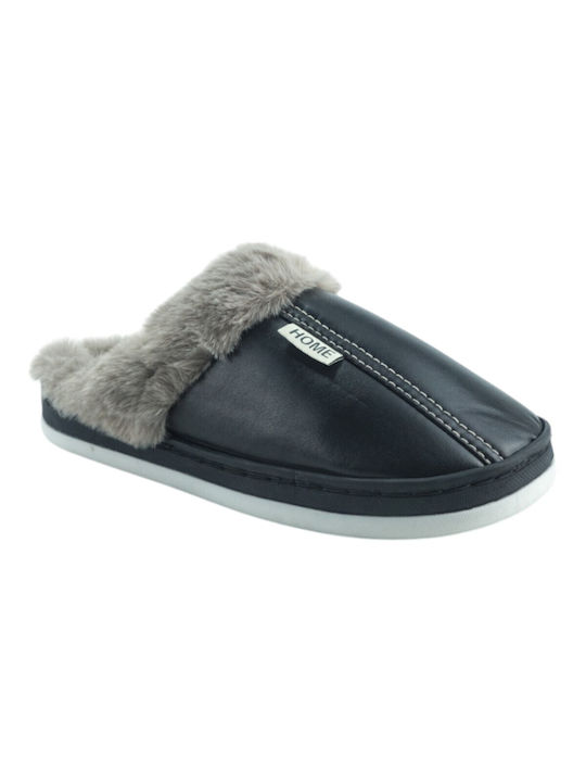 Plato Winter Women's Slippers in Black color