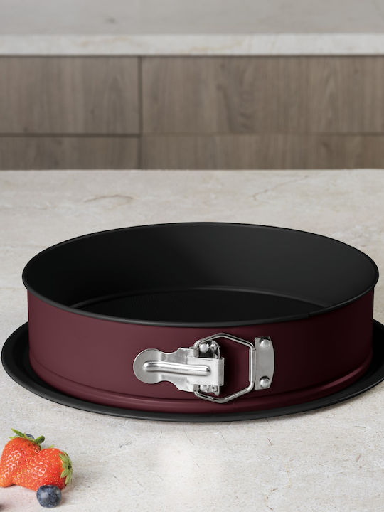 Berlinger Haus Backform Torte Rostfreier Stahl mit abnehmbarem Boden 26x26cm 1cm