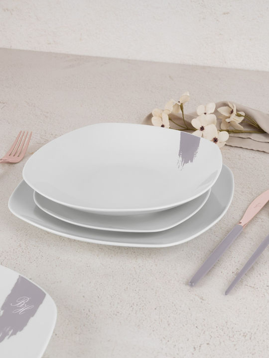 Berlinger Haus Gray Porcelain Dinnerware Set 18pcs