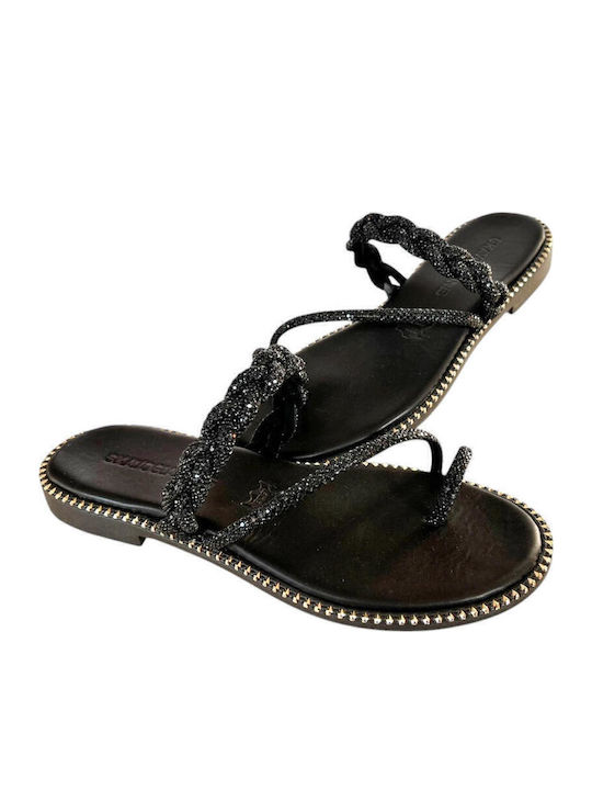 Sandale Casual Damă Din Piele Negre