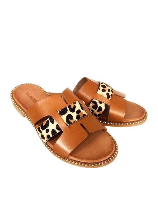 Sandale Casual Damă din Piele Tabac