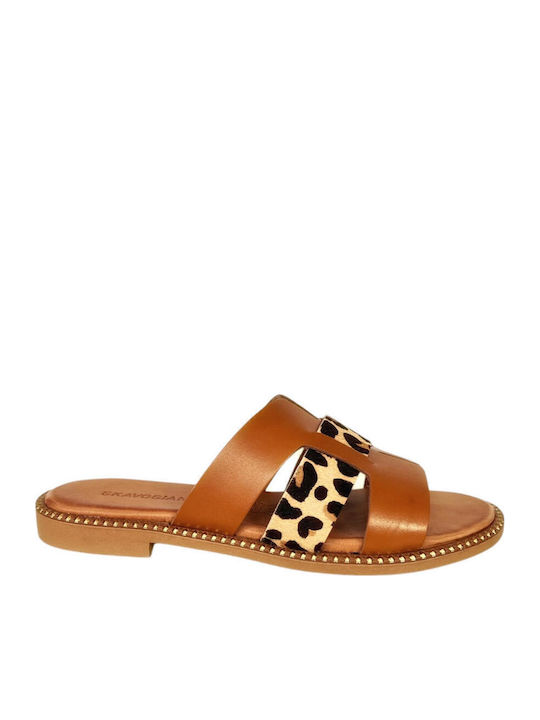 Sandale Casual Damă din Piele Tabac