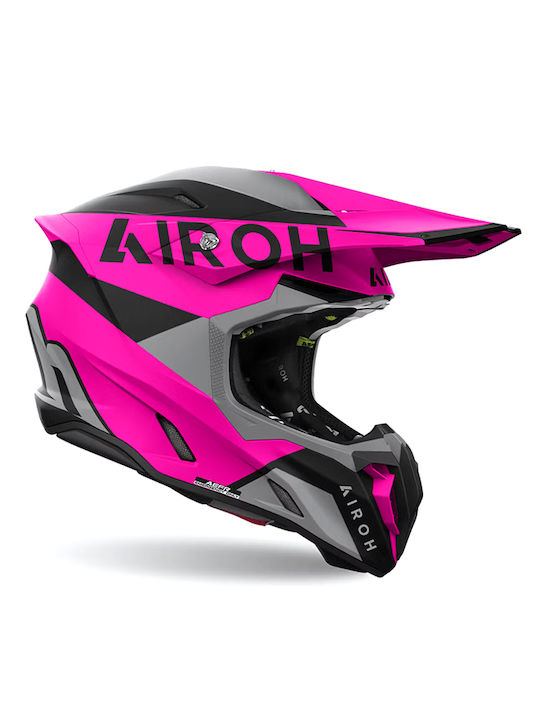 Airoh Twist 3 King Pink Matt Motorcycle Helmet Motocross ECE 22.06 1330gr