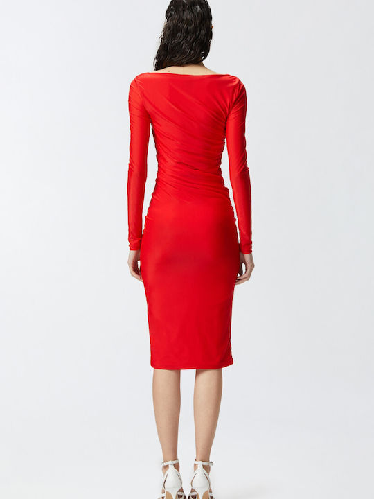 Pinko Dress Evening Red