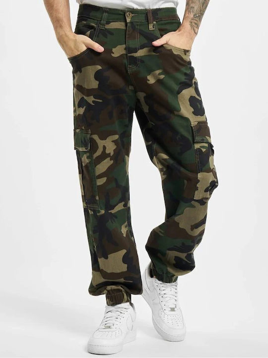 Παντελόνι Cargo Wood Camo Green