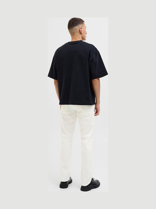 Jack & Jones GLENN Ανδρικό Παντελόνι Τζιν Ελαστικό Slim Fit Άσπρο