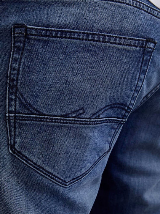 Pantalon De Blugi Pentru Bărbați Cu Fit Lejer Tapered Culoare Denim Albastru