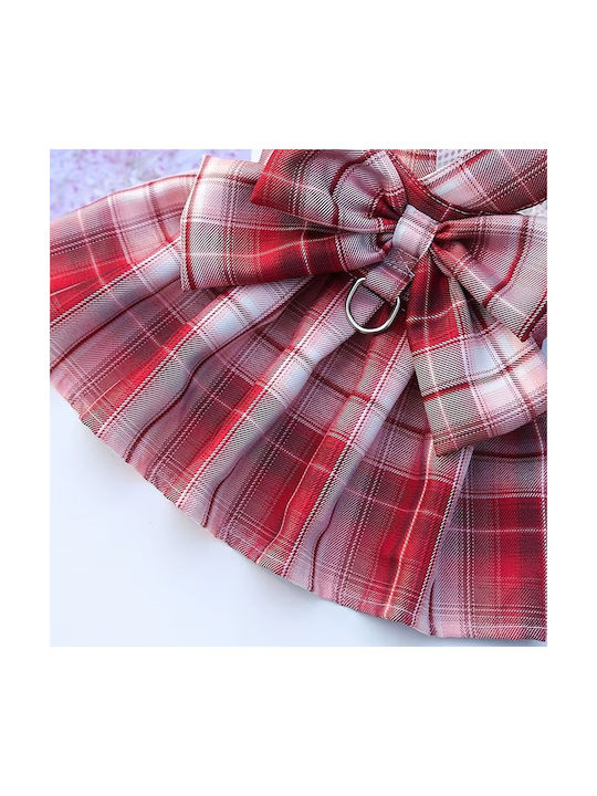 Hundekleid mit Laufleine Lila L 45x33cm 4-5,5kg