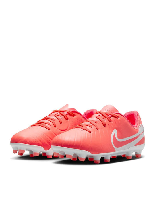 Tiempo Legend 10 Kids Molded Soccer Shoes Orange