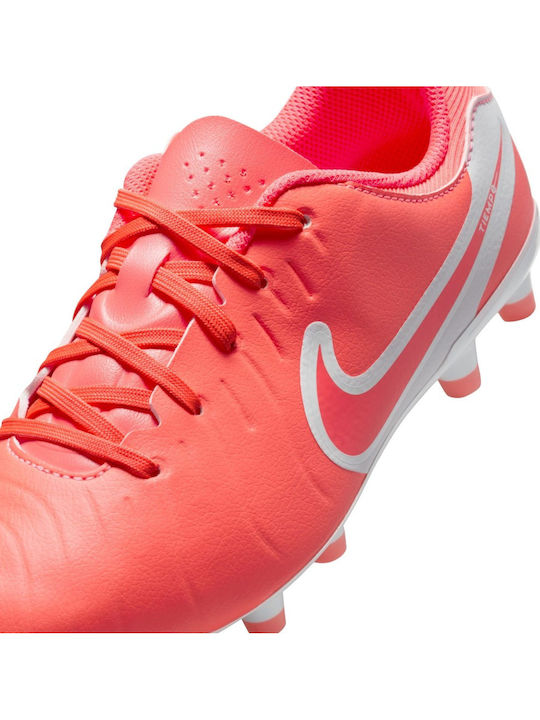 Tiempo Legend 10 Kids Molded Soccer Shoes Orange