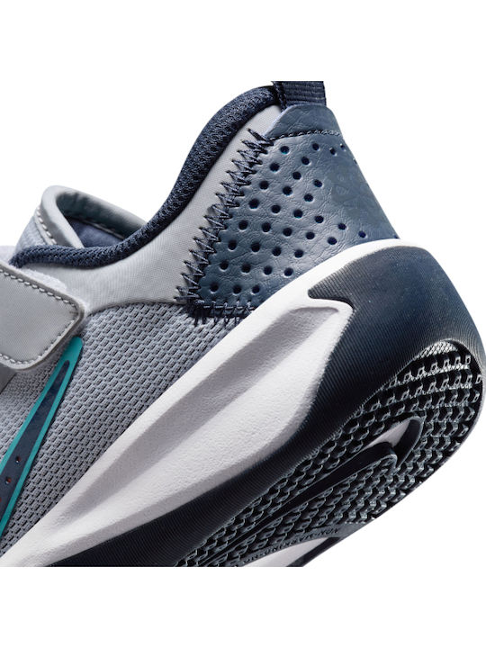 Omni Kids Sports Shoes Running with Hoop & Loop Closure Gray