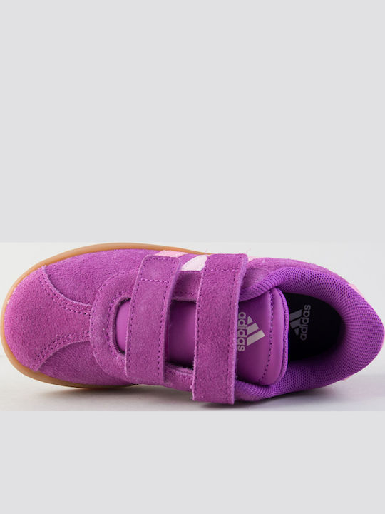 VL Court 3.0 Cf Hook Loop Kids Sneakers with Hoop & Loop Closure Purple