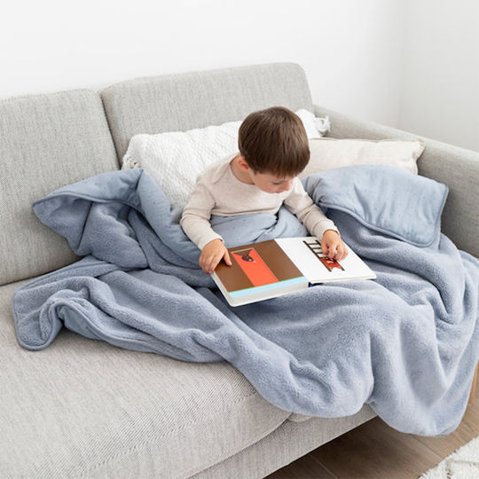 Bemini Decke Kinderbett Blau 100x140cm