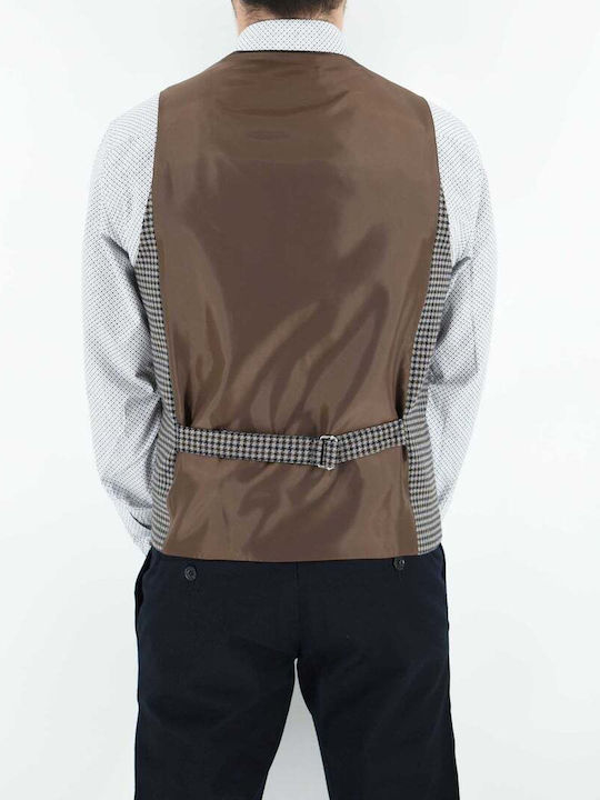 Men's Vest Slim Fit Brown