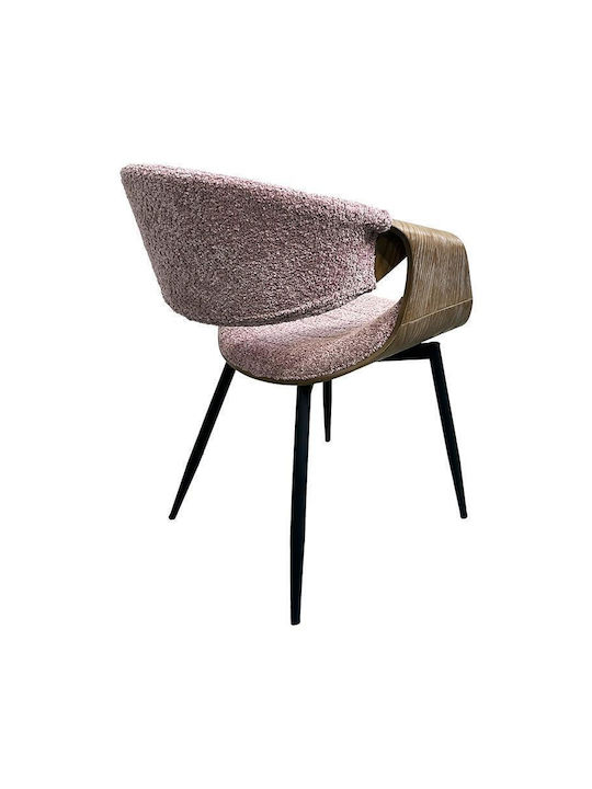 1829 Dining Room Fabric Chair Pink 54x55x76cm